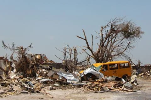 Tornado Damage - Severe Storm Stock Photos