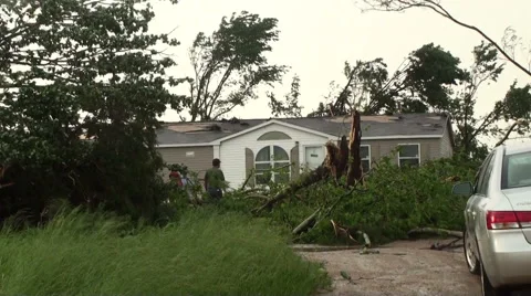 Tornado Debris Stock Footage 54750009