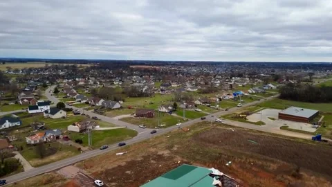 Tornado devastation: raw footage reveals destruction in Clarksville and Spri... Stock Footage 258773037