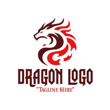 Tornado of the Dragon Logo Stock Illustration