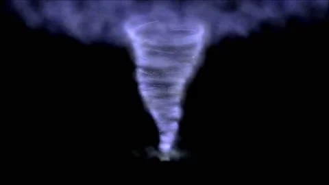 Tornado with Flying Debris cgi animation... | Stock Video | Pond5