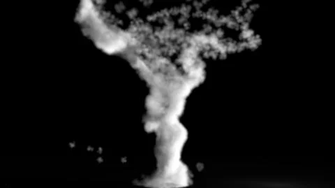 Tornado formation, very intense tornado Stock Illustration