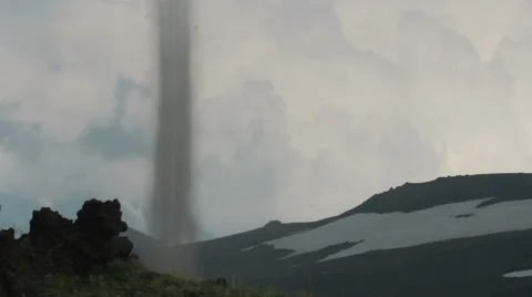 Tornado forming in the evening. Video stock 42146534