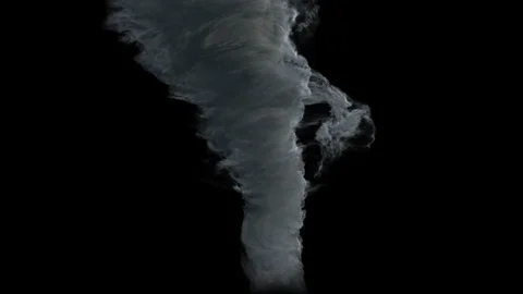 Tornado funnel - alpha channel Stock Footage 123441813