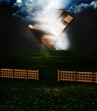 Tornado House Stock Illustration