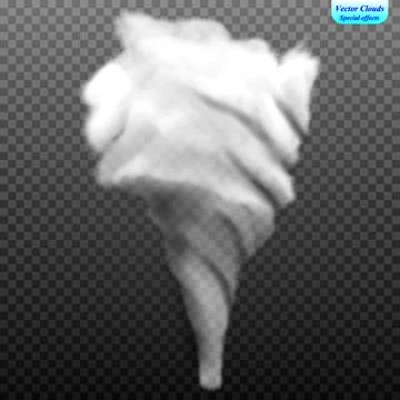 Tornado. A hurricane wind. Dangerous cyclone Stock Illustration