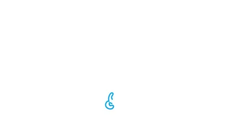 Tornado icon animation for video motion graphics Stock Footage 208350051