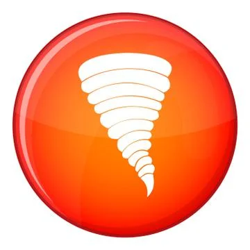 Tornado icon, flat style Stock Illustration