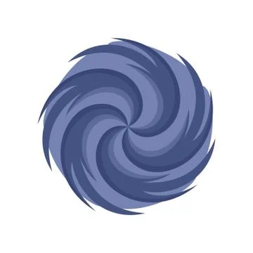 Tornado icon, flat style Stock Illustration