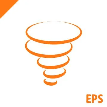 Tornado icon stock vector illustration flat design イラスト素材