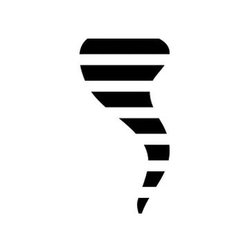 Tornado icon vector, cyclone, hurricane design isolated on white Stock-Illustration