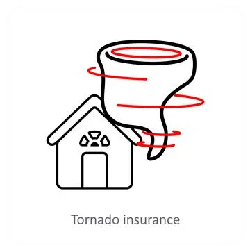 Tornado insurance Stock Illustration