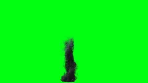 Tornado isolate on green screen 4k. Dust. Realistic simulation. Vidéo 145921780