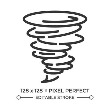Tornado linear icon Stock Illustration