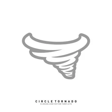 Tornado Logo Design Concept Vector Template. Hurricane Logo Vector Icon Stockillustratie