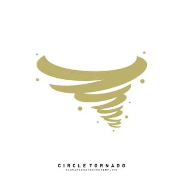 Tornado Logo Design Concept Vector Template. Hurricane Logo Vector Icon 스톡 일러스트
