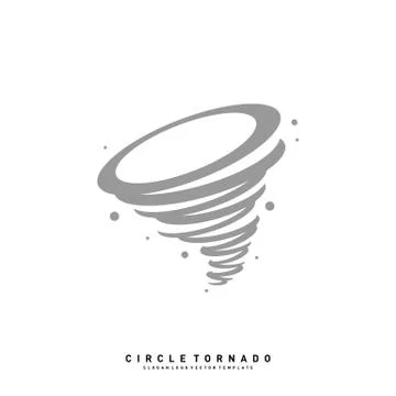 Tornado Logo Design Concept Vector Template. Hurricane Logo Vector Icon Stock Illustration