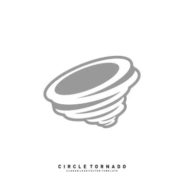 Tornado Logo Design Concept Vector Template. Hurricane Logo Vector Icon Stock Illustration
