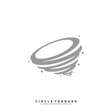 Tornado Logo Design Concept Vector Template. Hurricane Logo Vector Icon Stockillustratie