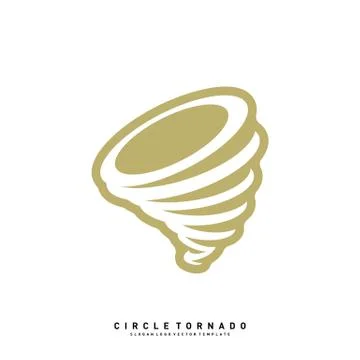 Tornado Logo Design Concept Vector Template. Hurricane Logo Vector Icon Stock Illustration