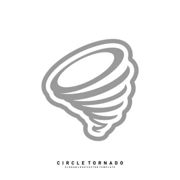 Tornado Logo Design Concept Vector Template. Hurricane Logo Vector Icon 스톡 일러스트