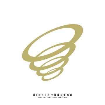 Tornado Logo Design Concept Vector Template. Hurricane Logo Vector Icon Stock Illustration