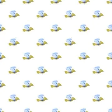 Tornado natural disaster weather pattern seamless background Illustrazione stock