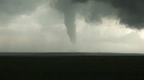 Tornado in open field Stock Footage 12626422