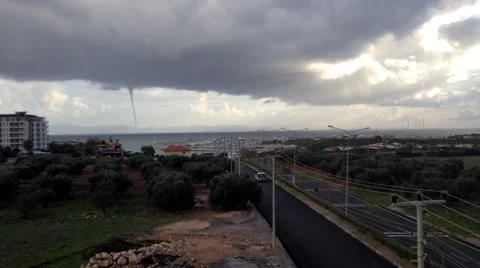 Tornado over sea Video stock 59233443