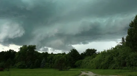 Tornado producing storm time lapse Stock Footage 26063802