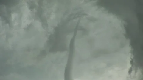 Tornado roping in the sky Video stock 12626392