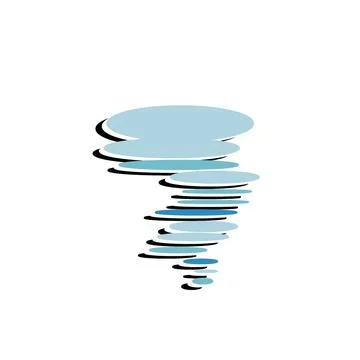 Tornado simple illustration Stock Illustration