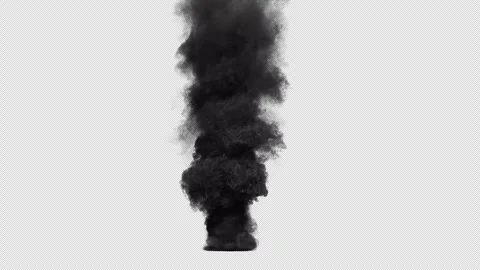 Tornado Smoke Wide Alpha 4k Stock Footage 246339544