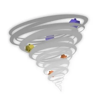 Tornado spin Stock Illustration