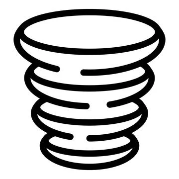 Tornado spinning with high wind speed meteorology icon 库存插图