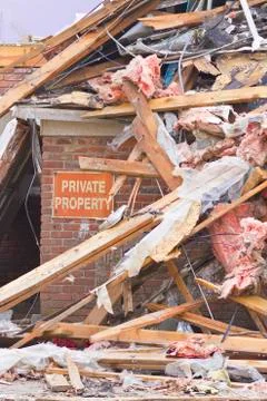 Tornado storm damage ii Stock Photos