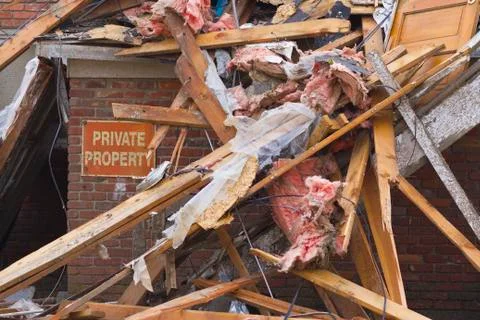 Tornado storm damage iii Stock-Fotos