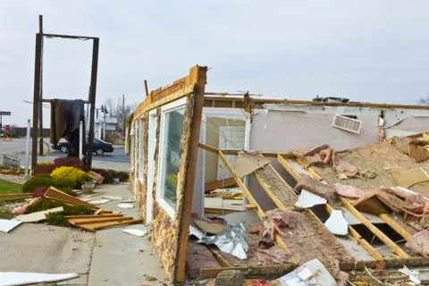 Tornado storm damage x Stock-Fotos