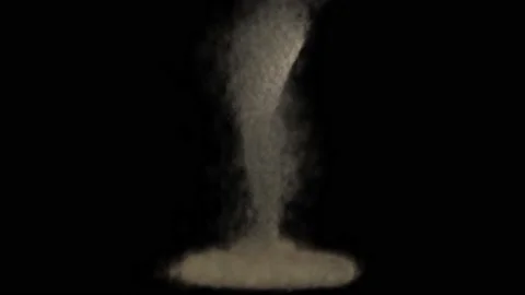 Tornado Storm Hurricane, Hyper Realistic 3D animation of tornado, twister, wi Stock Footage 143852472