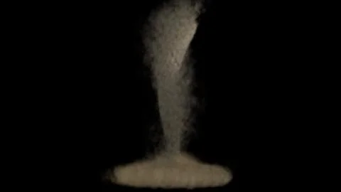 Tornado Storm Hurricane, Hyper Realistic 3D picture of tornado, twister, wind Illustrazione stock