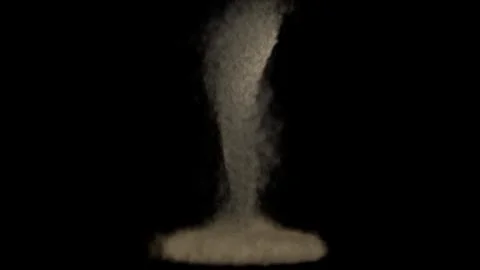 Tornado Storm Hurricane, Hyper Realistic 3D picture of tornado, twister, wind Illustrazione stock