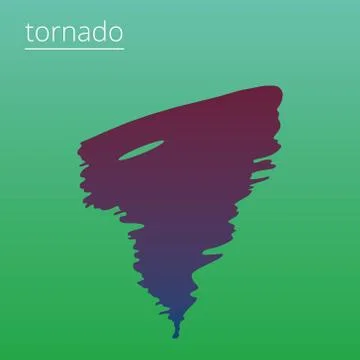 Tornado storm Illustrazione stock