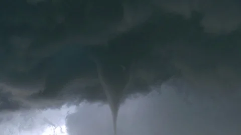 Tornado - Storm - Supercell - cropped view Stock Footage 82239309