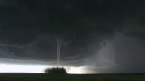 Tornado - Storm - Supercell - Field Stock Footage