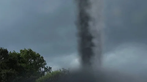 Tornado strom with heavy winds and debris. Stock-Footage 78570020