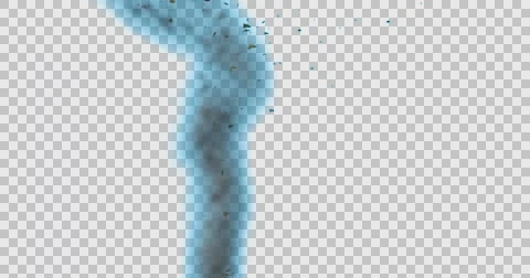 Tornado with swirling debris Stock-Footage 65011240