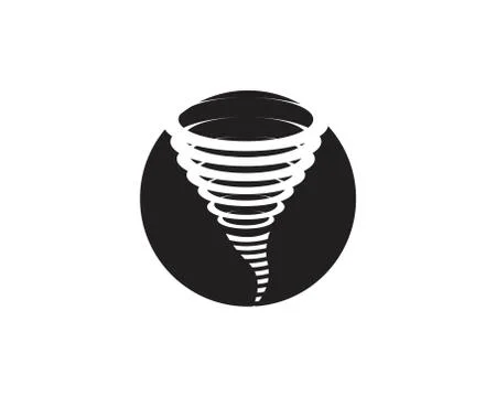 Tornado symbol vector illustration Stock Illustration
