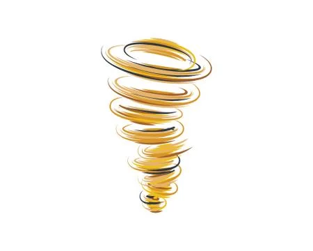 Tornado symbol vector illustration Stock Illustration