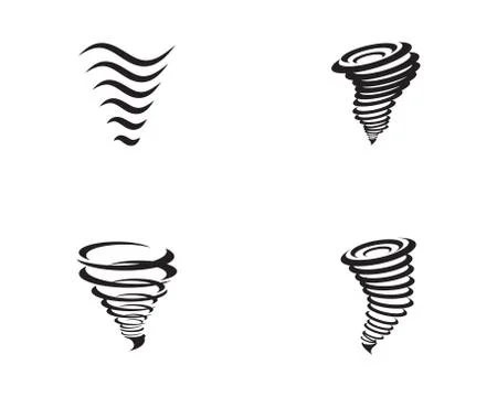 Tornado symbol vector illustration Stock Illustration