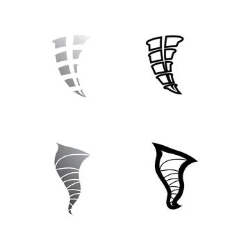 Tornado symbol vector illustration Stock Illustration